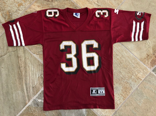 Vintage San Francisco 49ers Merton Hanks Starter Jersey, Size Youth Small 6-8