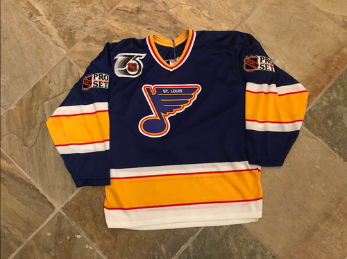 Vintage St Louis Blues CCM Maska Hockey Jersey, Size Adult Medium