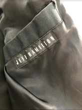 Load image into Gallery viewer, Vintage Oakland Raiders Jeff Hamilton Zubaz Leather Football Jacket, Size Adult Large