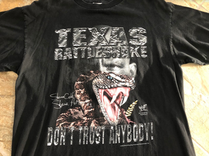 Vintage WWF Stone Cold Steve Austin Texas Rattlesnake Wrestling Tshirt, Size Adult Large