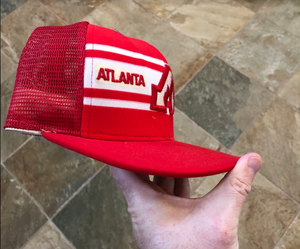 Vintage Atlanta Flames AJD NHL Trucker Snapback Hockey Hat