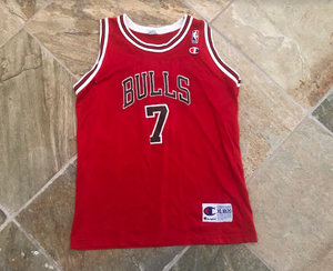 Vintage Chicago Bulls Tony Kukoc Youth Champion Basketball Jersey, Size Youth XL