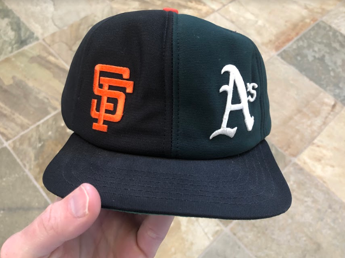 A's giants split hat on sale