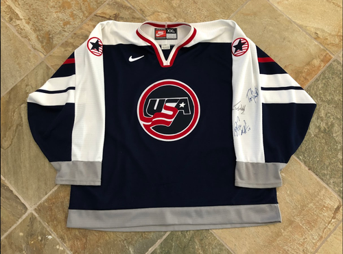 Vintage 1998 Nike USA Olympic Hockey Jersey, Size Adult XXL
