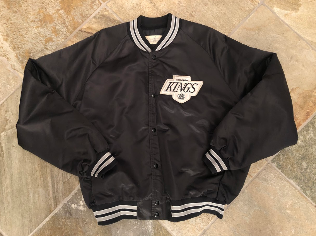 Vintage Los Angeles Kings Chalk Line Satin Hockey Jacket, Size Vintage Los Angeles Kings Chalk Line Satin Hockey Jacket, Size