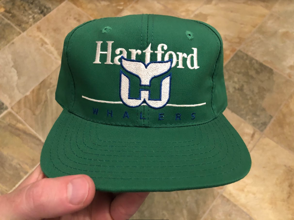 Vintage Hartford Whalers Twins Enterprises Snapback Hockey Hat