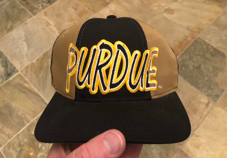 Vintage Purdue Boilermakers Starter Tri Panel Snapback College Hat