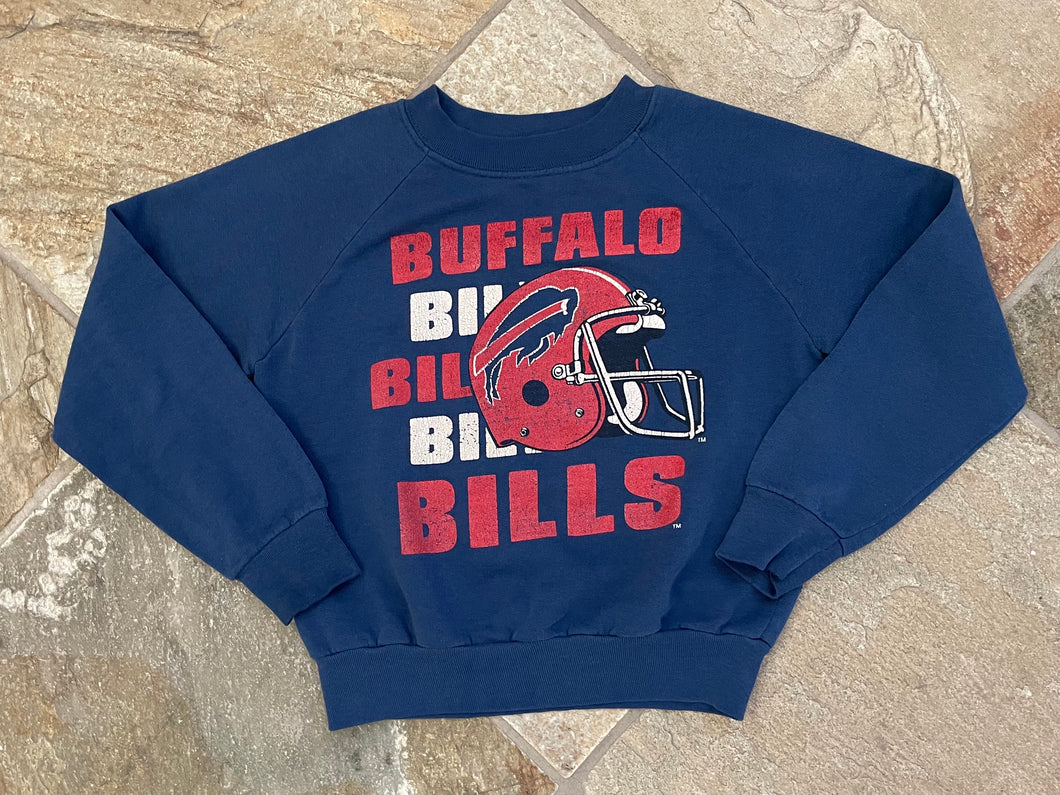 Vintage Buffalo Bills Football Sweatshirt, Size Youth Medium, 6-8