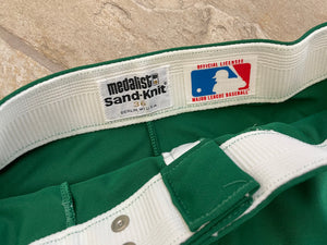 Vintage Oakland Athletics Sand Knit Baseball Shorts, Size 36, Large