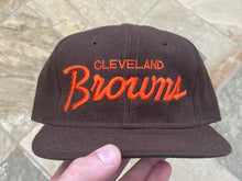 Load image into Gallery viewer, Vintage Cleveland Browns Sports Specialties Script Snapback Football Hat