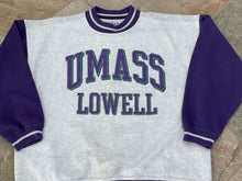 Load image into Gallery viewer, Vintage UMASS Lowell River Hawks College Sweatshirt, Size Large
