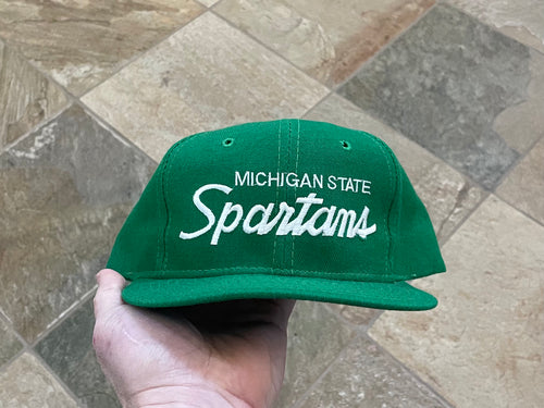 Vintage Michigan State Spartans Sports Specialties Script Snapback College Hat