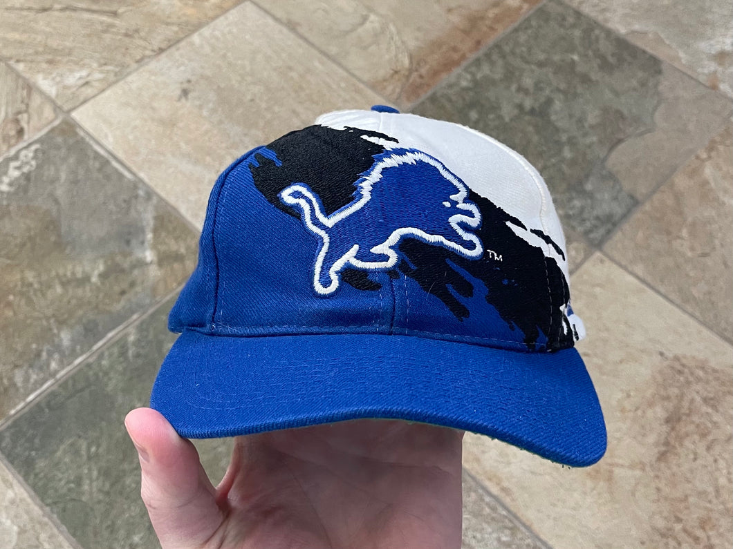 Vintage Detroit Lions Logo Athletic Splash Snapback Football Hat