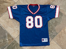 Load image into Gallery viewer, Vintage Buffalo Bills Eric Moulds Champion Football Jersey, Size Youth Medium, 10-12