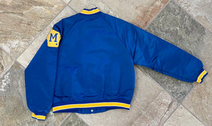 Vintage Milwaukee Brewers Starter Satin Baseball Jacket, Size Youth Medium, 10-12