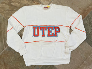 Vintage UTEP Miners Nutmeg College Sweatshirt, Size Medium