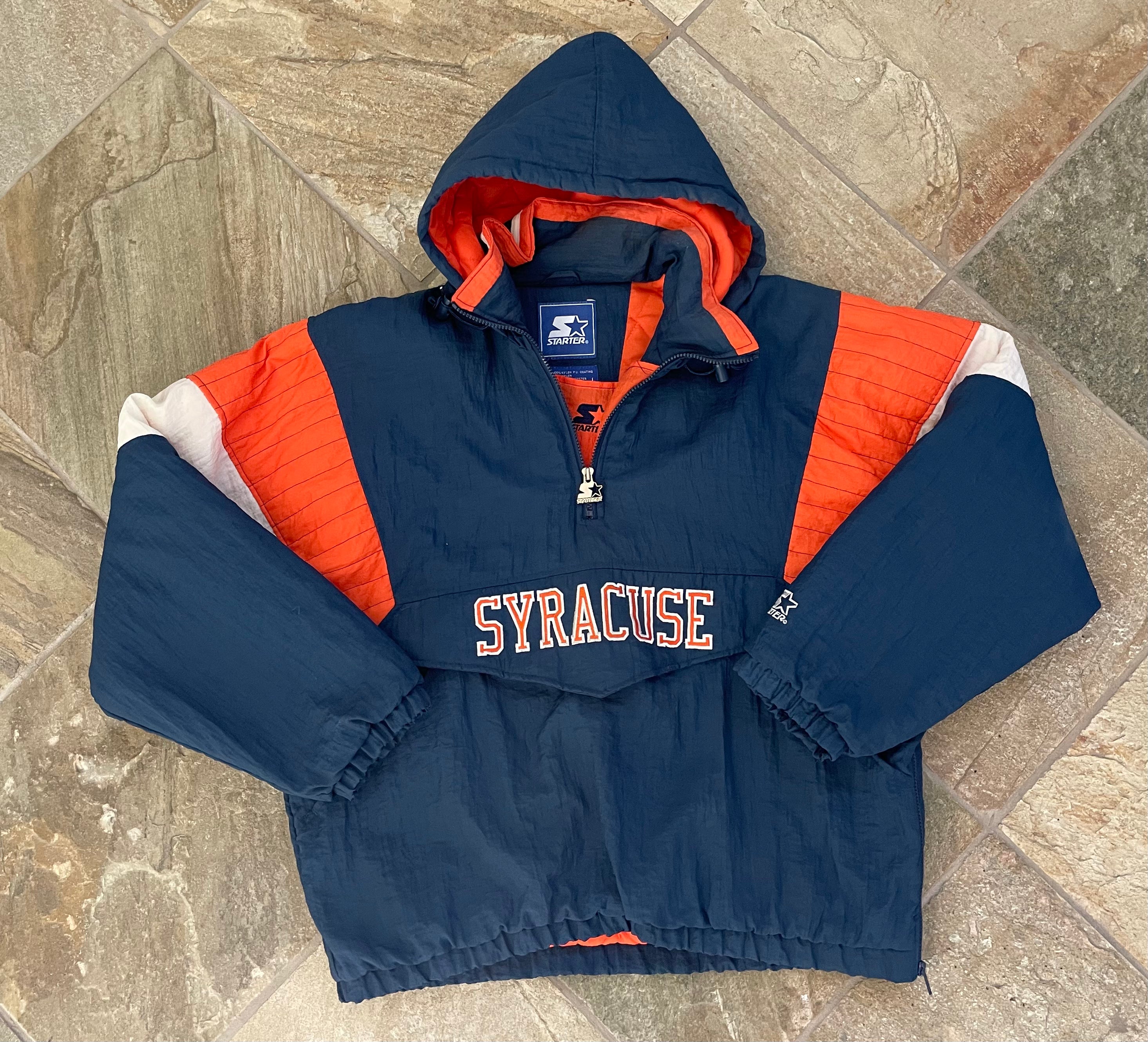Vintage Syracuse Orangemen Starter Parka College Jacket Size Large Stuck In The 90s Sports