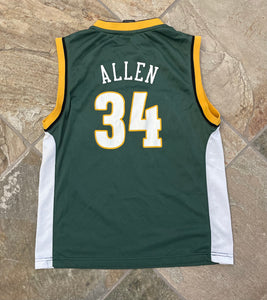 Vintage Seattle Supersonics Ray Allen Adidas Basketball Jersey, Size Youth Large, 14-16