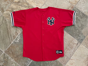 Vintage New York Yankees Majestic Red Baseball Jersey, Size XL