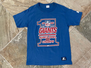 Vintage New York Giants Starter Super Bowl Football TShirt, Size Medium