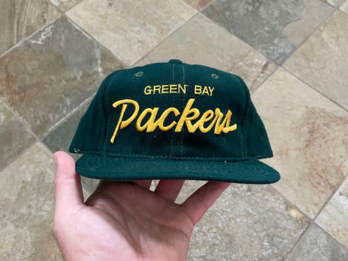 Vintage Green Bay Packers Sports Specialties Script Snapback Football Hat