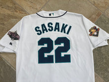 Load image into Gallery viewer, Vintage Seattle Mariners Kazuhiro Sasaki Russell Baseball Jersey, Size 48, XL