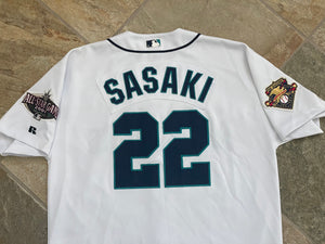 Vintage Seattle Mariners Kazuhiro Sasaki Russell Baseball Jersey, Size 48, XL