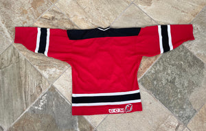 Vintage New Jersey Devils CCM Hockey Jersey, Size Youth Large / XL