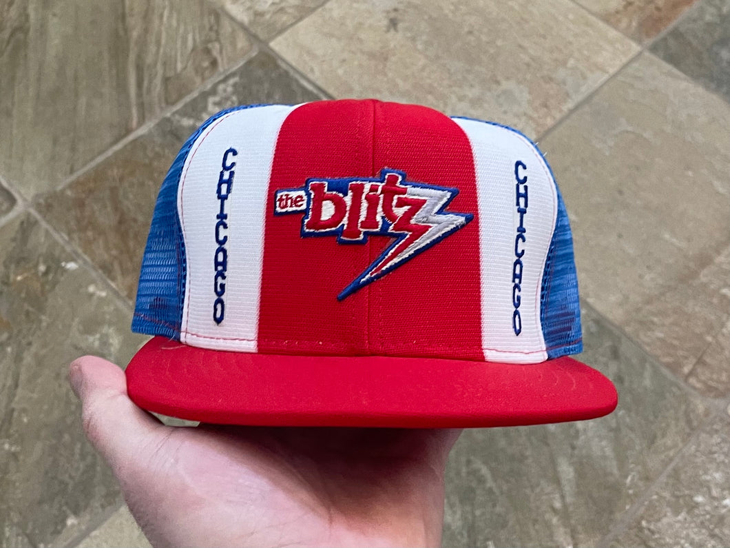 Vintage Chicago Blitz AJD USFL Snapback Football Hat