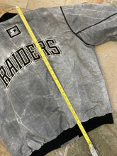 Load image into Gallery viewer, Vintage Los Angeles Raiders Starter Acid Wash Football Jacket, Size Large