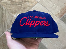 Load image into Gallery viewer, Vintage Los Angeles Clippers Sports Specialties Script Snapback Basketball Hat