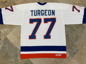 Vintage New York Islanders Pierre Turgeon CCM Hockey Jersey, Size Large