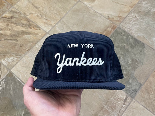 Vintage New York Yankees AJD Corduroy Snapback Baseball Hat