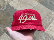 Load image into Gallery viewer, Vintage San Francisco 49ers Sports Specialties Script Corduroy Football Hat