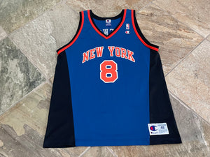 Vintage New York Knicks Latrell Sprewell Champion Basketball Jersey, Size 48, XL
