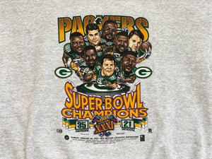 Vintage Green Bay Packers Super Bowl XXXI Football Sweatshirt, Size XXL