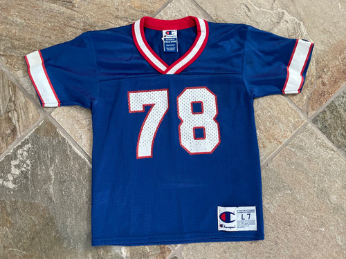 Vintage Buffalo Bills Bruce Smith Champion Football Jersey, Size Youth, 5-7