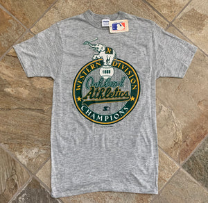 Vintage Oakland Athletics Division Champions Starter Baseball TShirt, Size Medium