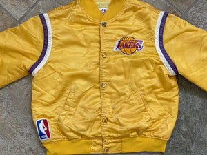 Vintage Los Angeles Lakers Starter Satin Basketball Jacket, Size Youth Large