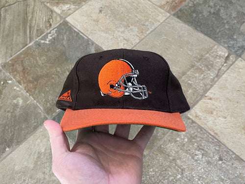 Vintage NFL Cleveland Browns SnapBack Hat Cap Graffiti Needle Logo