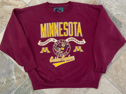 Vintage Minnesota Golden Gophers College Sweatshirt, Size Large