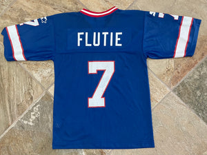 Vintage Buffalo Bills Doug Flutie Starter Football Jersey, Size Youth Small, 8-10