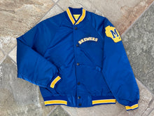 Load image into Gallery viewer, Vintage Milwaukee Brewers Starter Satin Baseball Jacket, Size Youth Medium, 10-12