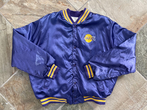 Vintage Los Angeles Lakers Chalkline Satin Basketball Jacket, Size XL