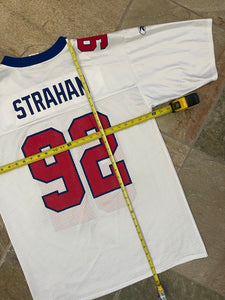 Vintage New York Giants Michael Strahan Reebok Football Jersey, Size Large