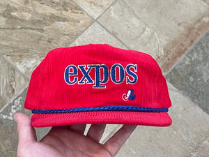 Vintage Montreal Expos Universal Corduroy Snapback Baseball Hat