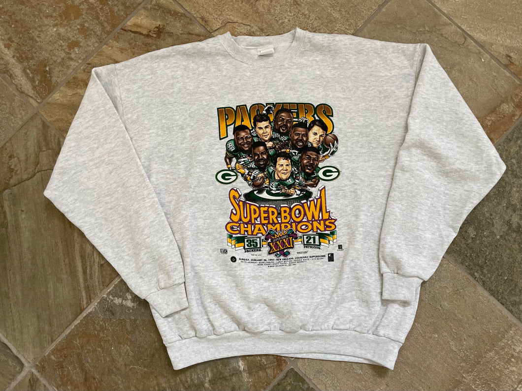 Vintage Green Bay Packers Super Bowl XXXI Football Sweatshirt, Size XXL