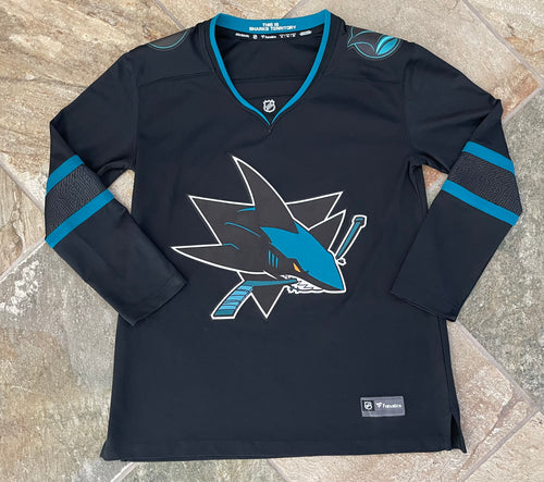 San Jose Sharks Fanatics Hockey Jersey, Size Women’s XL