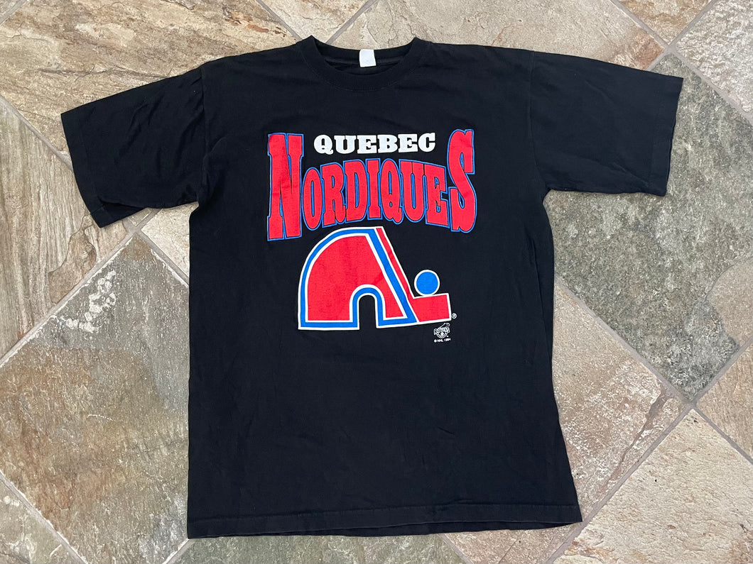 Vintage Quebec Nordiques Ravens Hockey TShirt, Size Large
