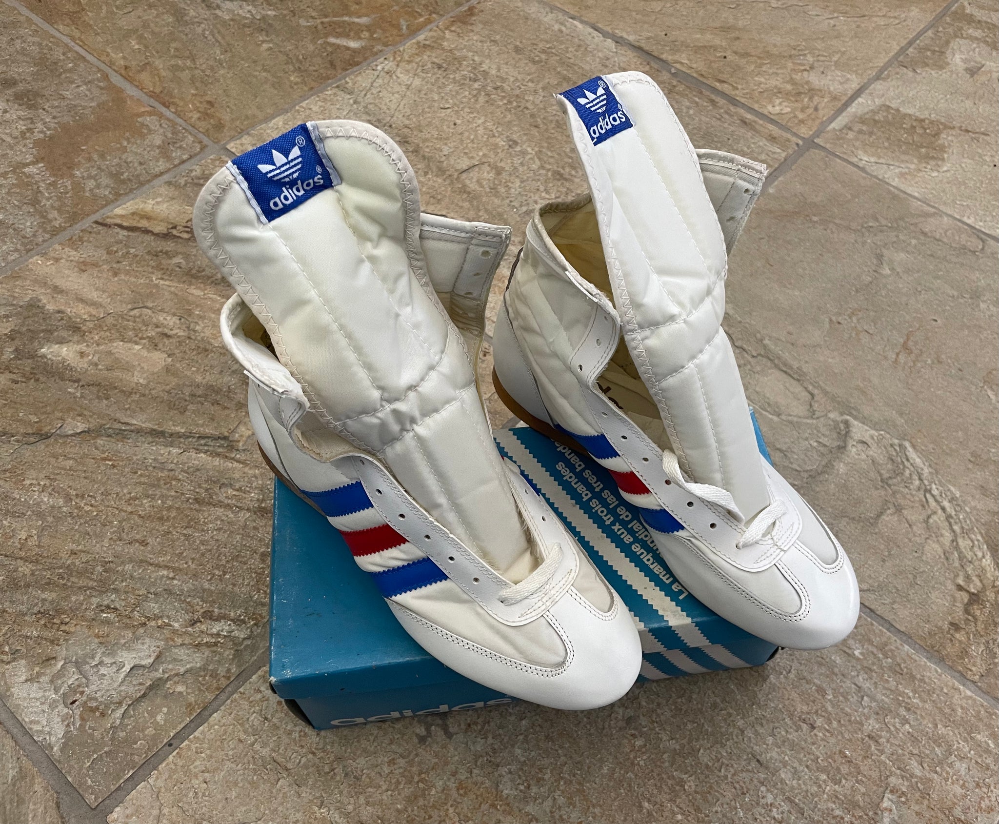 Vintage Adidas Rocky Hi Top Boxing Shoes Size 6.5 Stuck In The 90s Sports